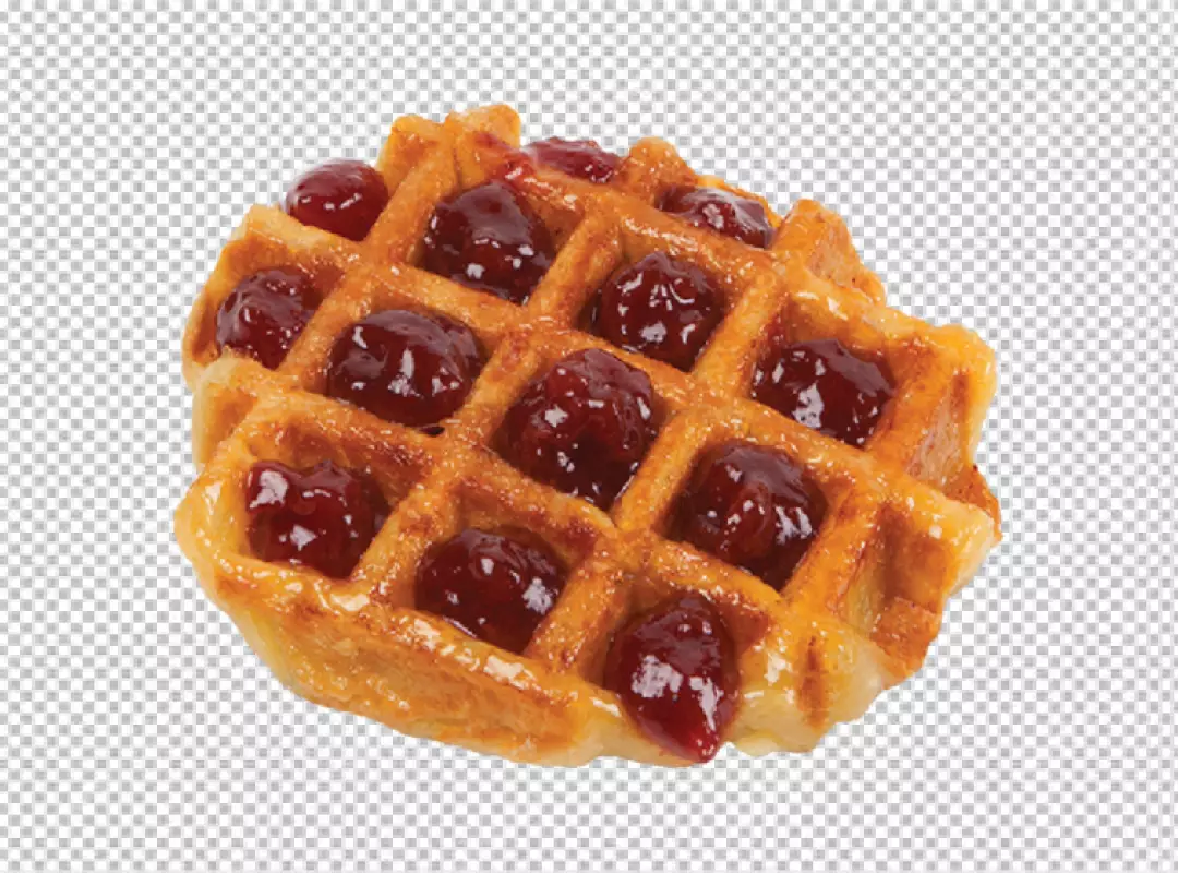 Free Premium PNG Berrylicious Belgian Waffle