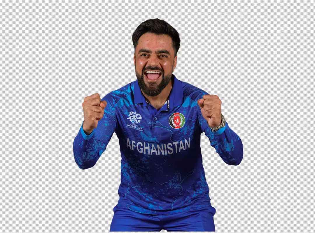 Free Premium PNG Rashid khan afghan cricketer hd png photo free