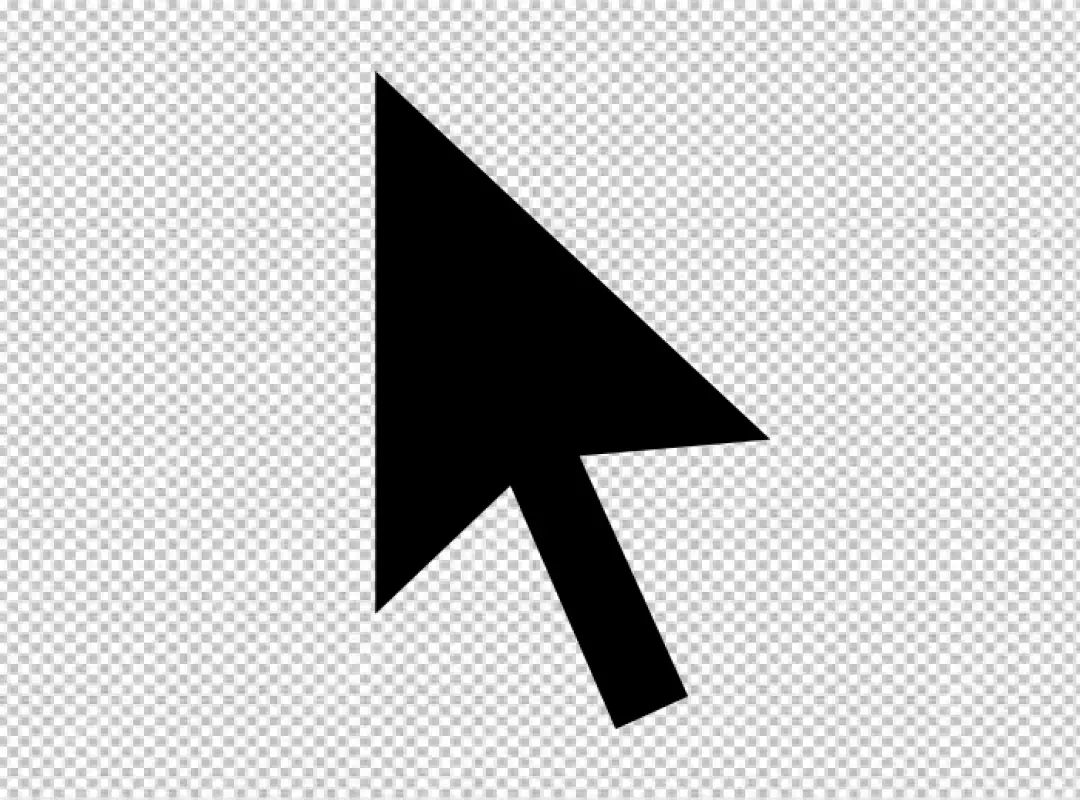 Free Premium PNG mouse click pointer cursor arrow flat 