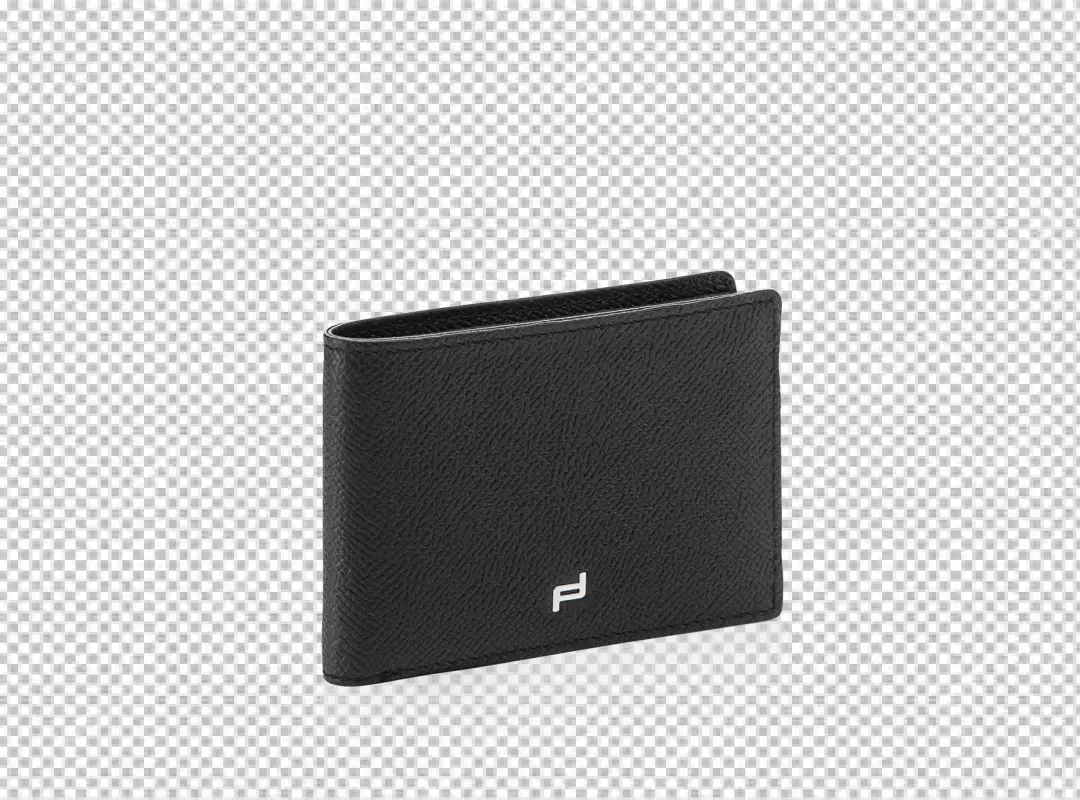 Free Premium PNG Black leather wallet product Design 6