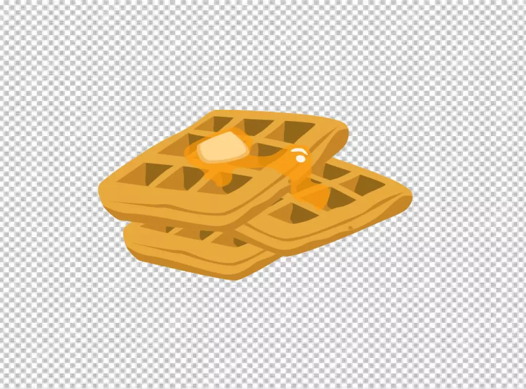 Free Premium PNG Stack three waffles