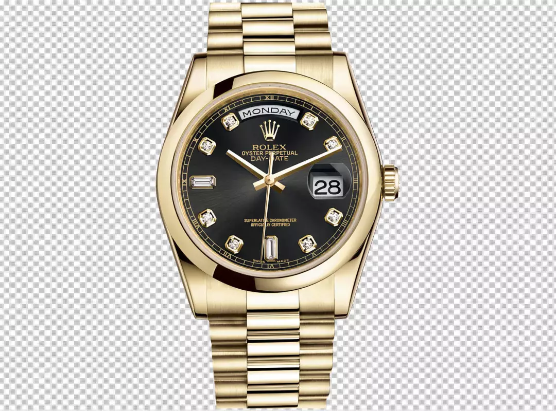 Free Premium PNG Golden color hand watch