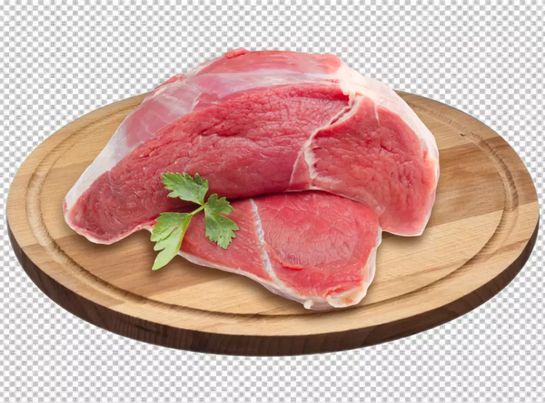 Free Premium PNG Beef is a deep red color and has a fine texture 2