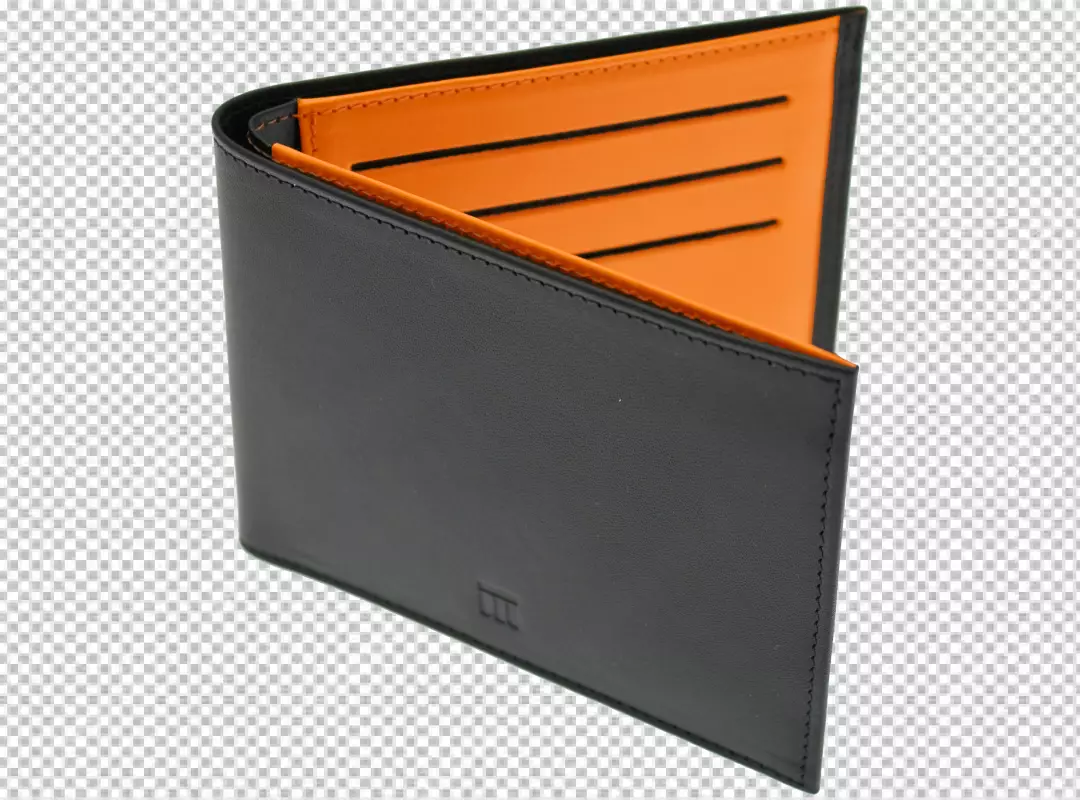 Free Premium PNG Black leather wallet product Design 4