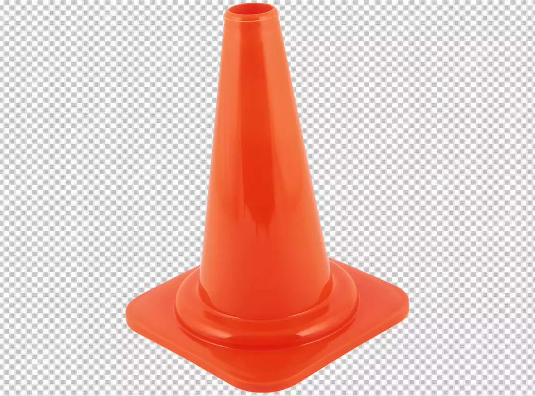 Free Premium PNG Traffic cone red and white Isolated