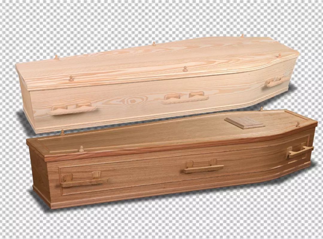 Free Premium PNG Black Coffin with Skeleton Hands Isolated png 