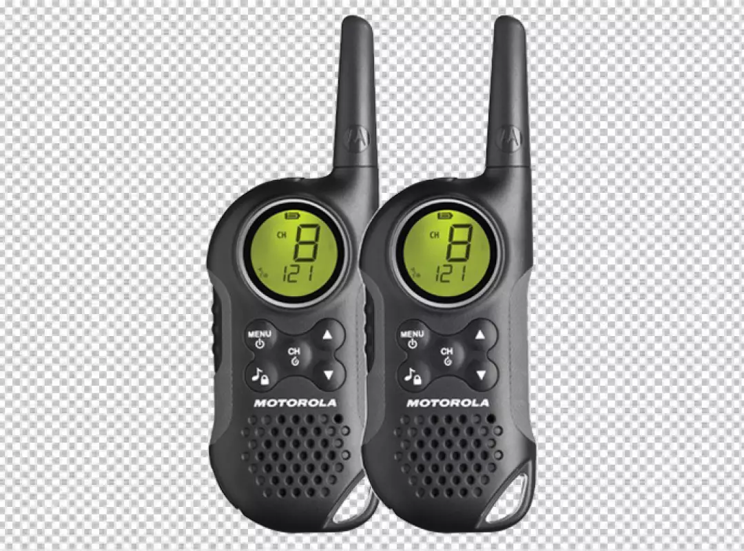 Free Premium PNG Green display walkie talkie
