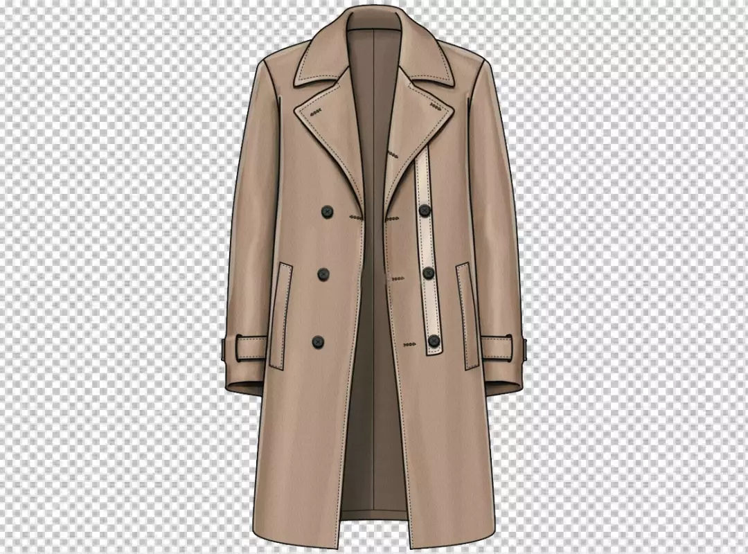 Free Premium PNG leady coat art