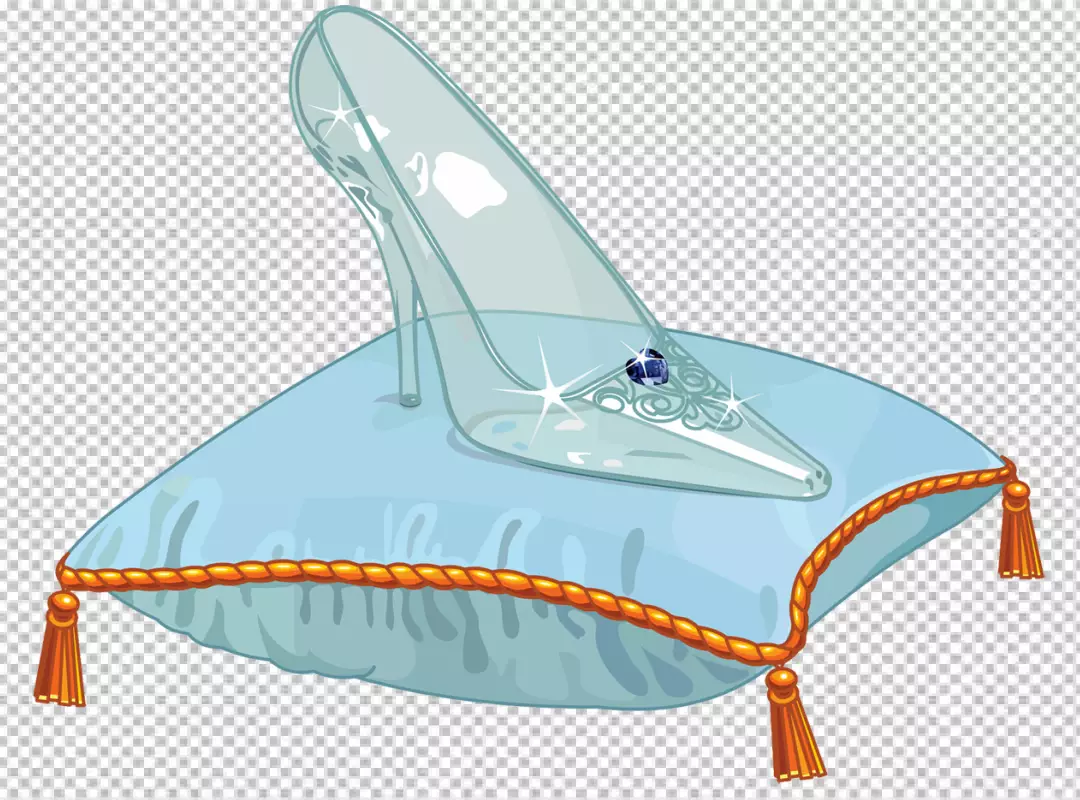 Free Premium PNG Cinderella nice shoes transparent background 