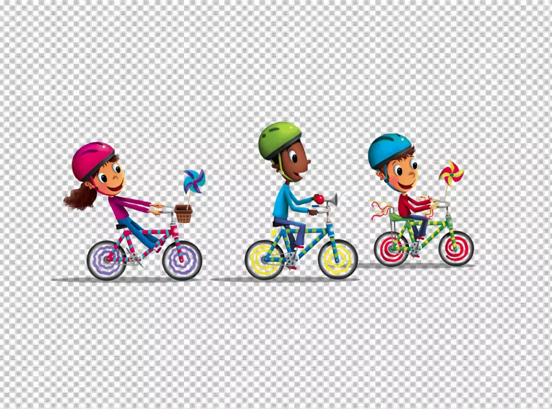 Free Premium PNG Cycling cartoon png 