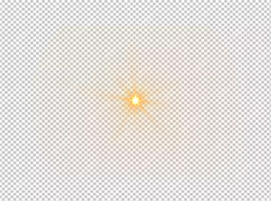 Free Premium PNG Front Yellow Lens Flare light effects 5