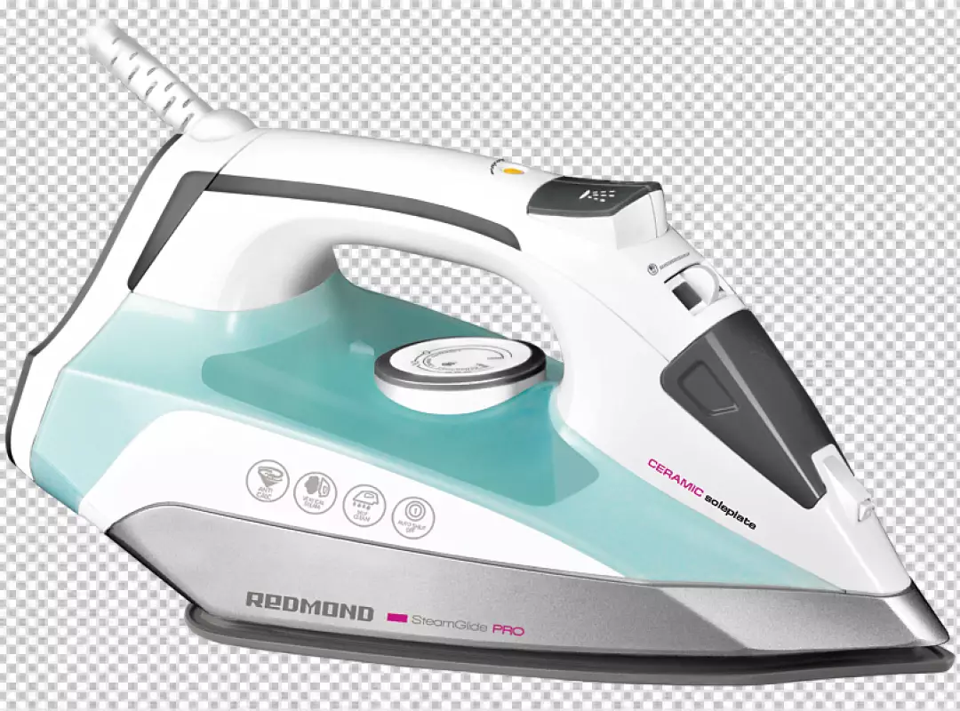 Free Premium PNG Iron ironing realistic icon set two irons are in different positions png