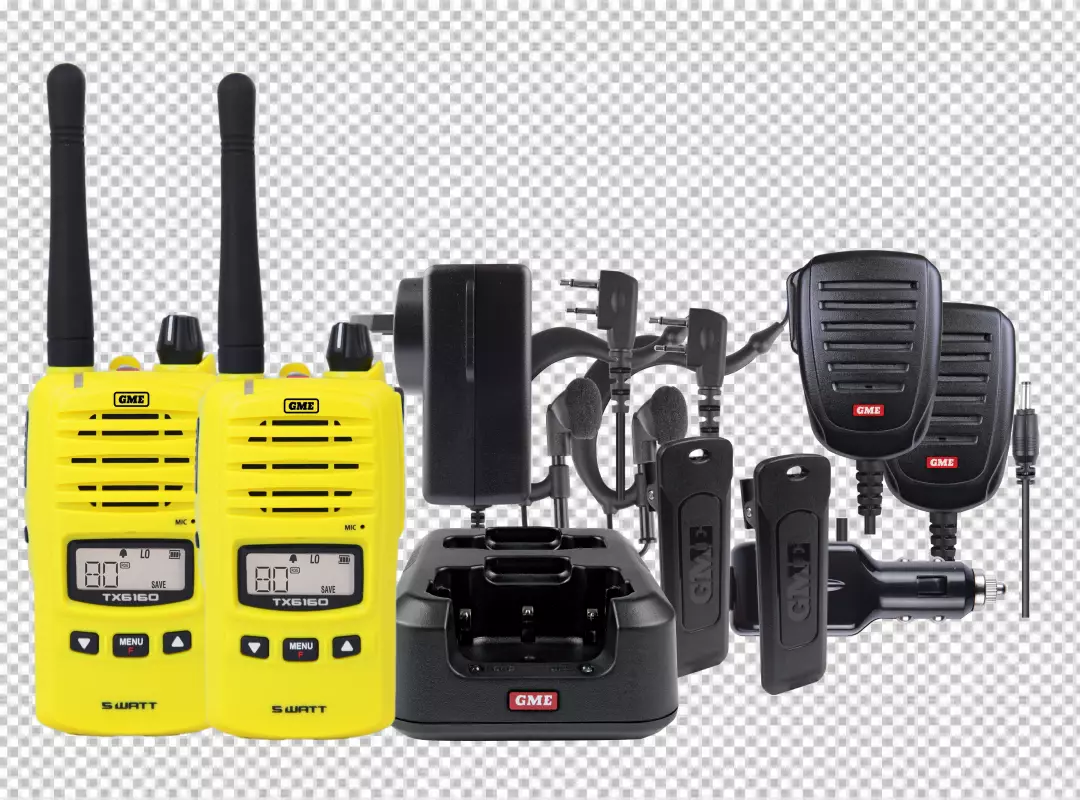 Free Premium PNG Black portable radio ht or walkie talkie PNG