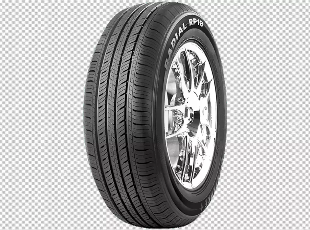 Free Premium PNG A photo of a tire in front and left side view with wile