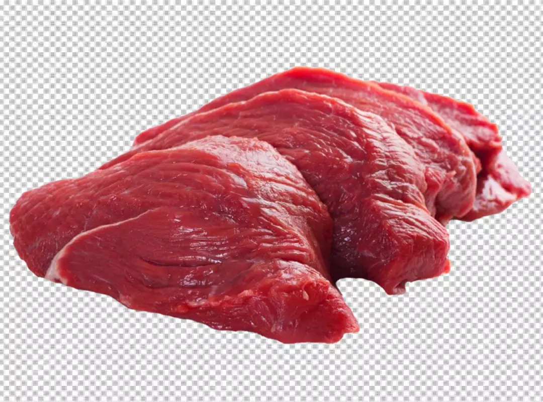 Free Premium PNG Beef is a deep red color and has a fine texture 6