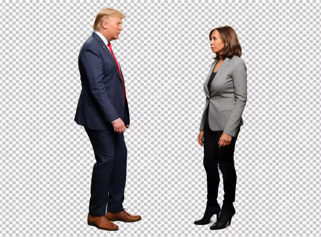 Free Premium PNG kamala harris vs donald trump png