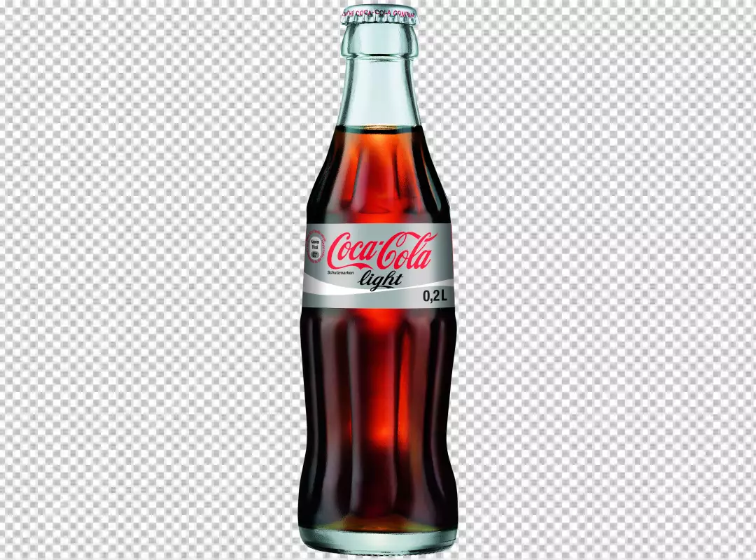 Free Premium PNG Bottle of cocacola with waterdrops on the bottle