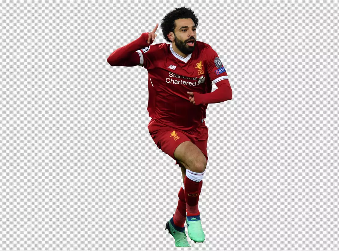 Free Premium PNG Mohamed Salah football player