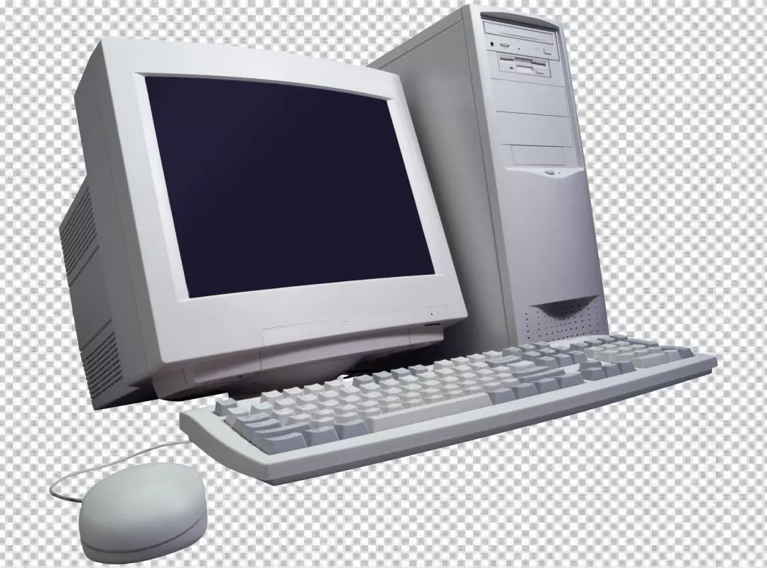 Free Premium PNG View of retro computer and technology