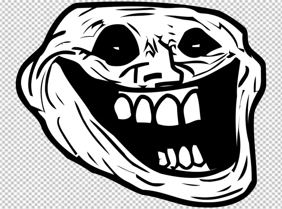 Free Premium PNG Trollface Rage comic Internet troll Internet meme