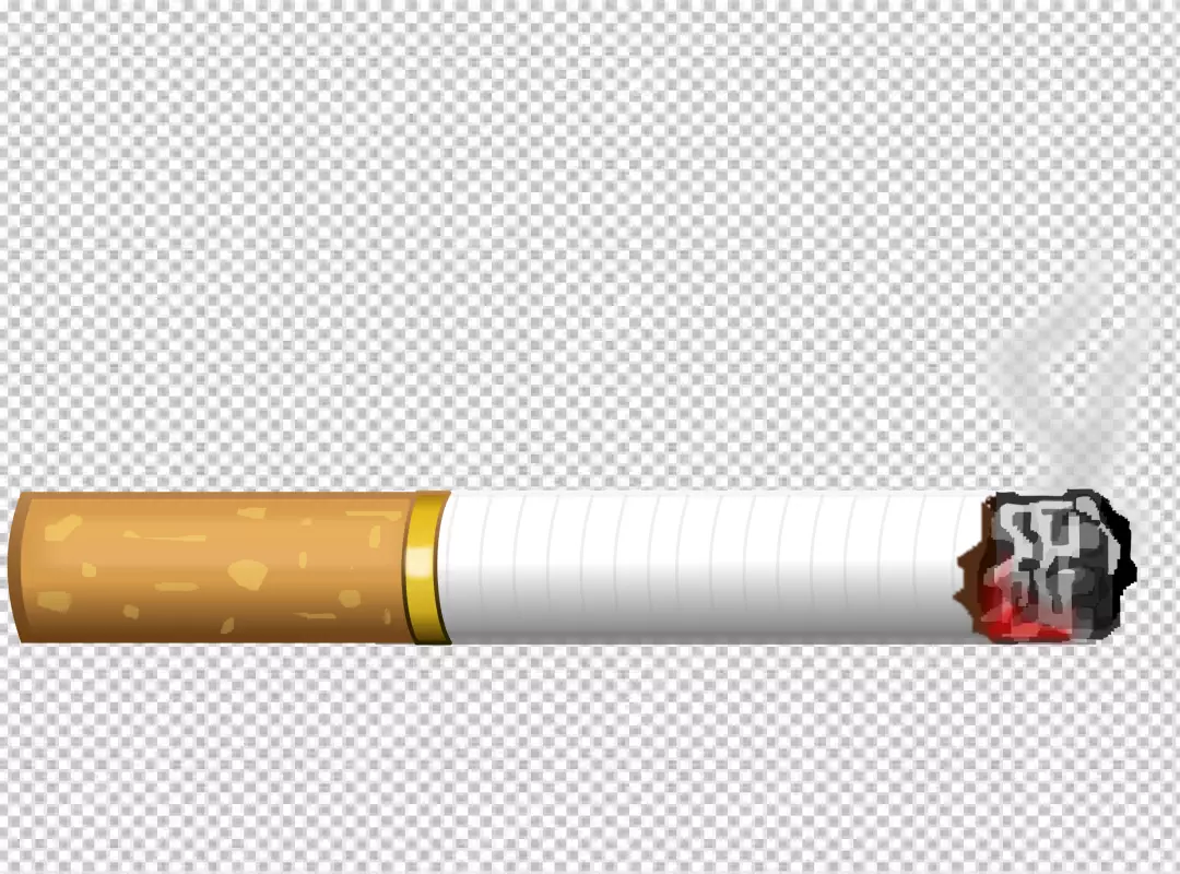 Free Premium PNG Closeup broken cigarette on png background