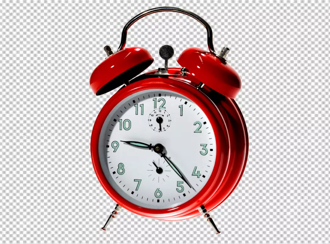 Free Premium PNG Red clock transparent background  