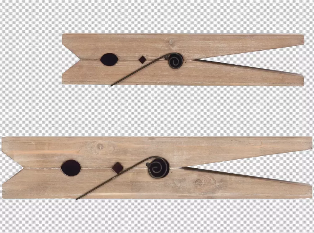 Free Premium PNG Closeup image of wood color clothespins 