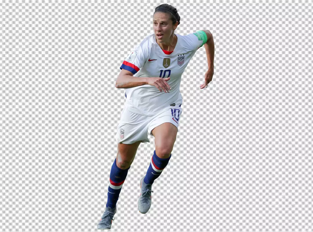 Free Premium PNG Carli Lloyd was Raning for ball