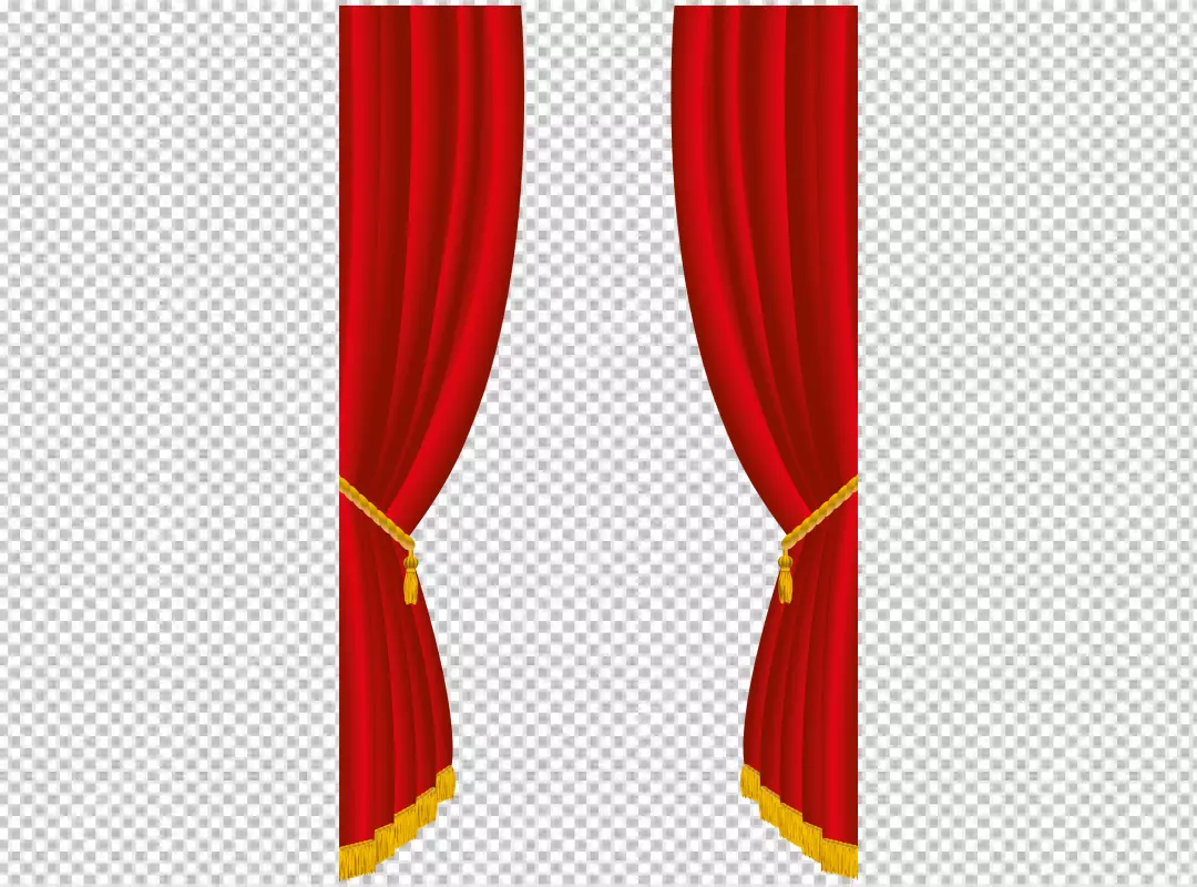 Free Premium PNG White curtains isolated 