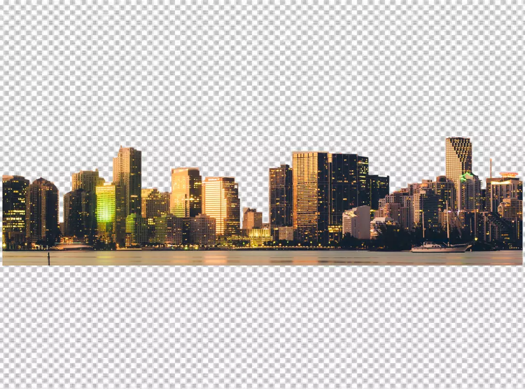 Free Premium PNG City skyline concept png