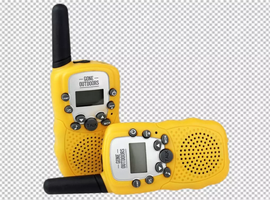 Free Premium PNG Yellow color walkie talkie transparent background 