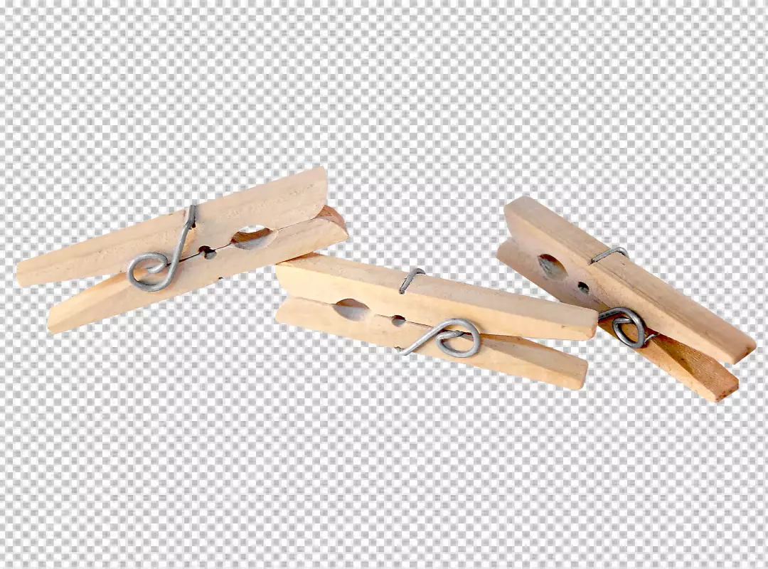 Free Premium PNG Closeup image of colorful clothespins transparent BG PNG