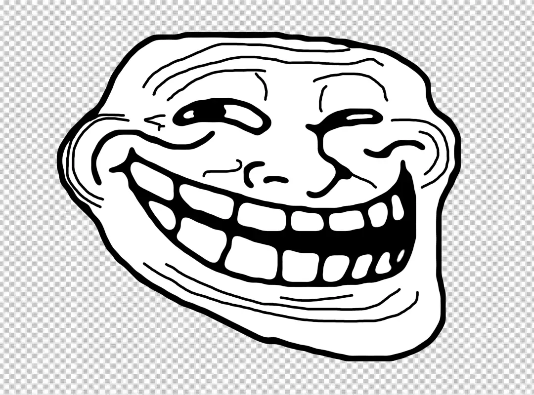 Free Premium PNG Trollface Internet troll Rage comic Internet meme