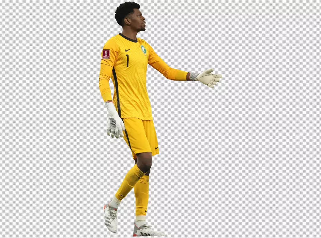 Free Premium PNG Mohammed Al-Rubaie high-quality photo of a professional soccer player