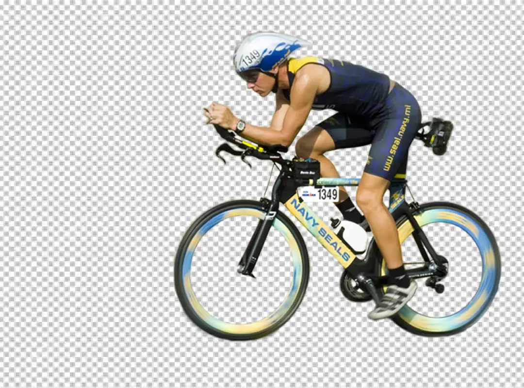 Free Premium PNG Sports man riding bike  PNG