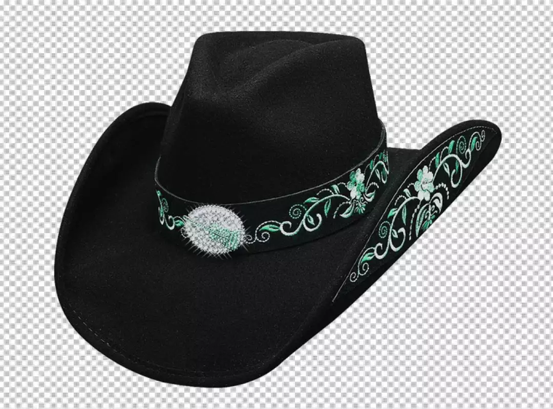 Free Premium PNG A template with a cowboy hat isolated