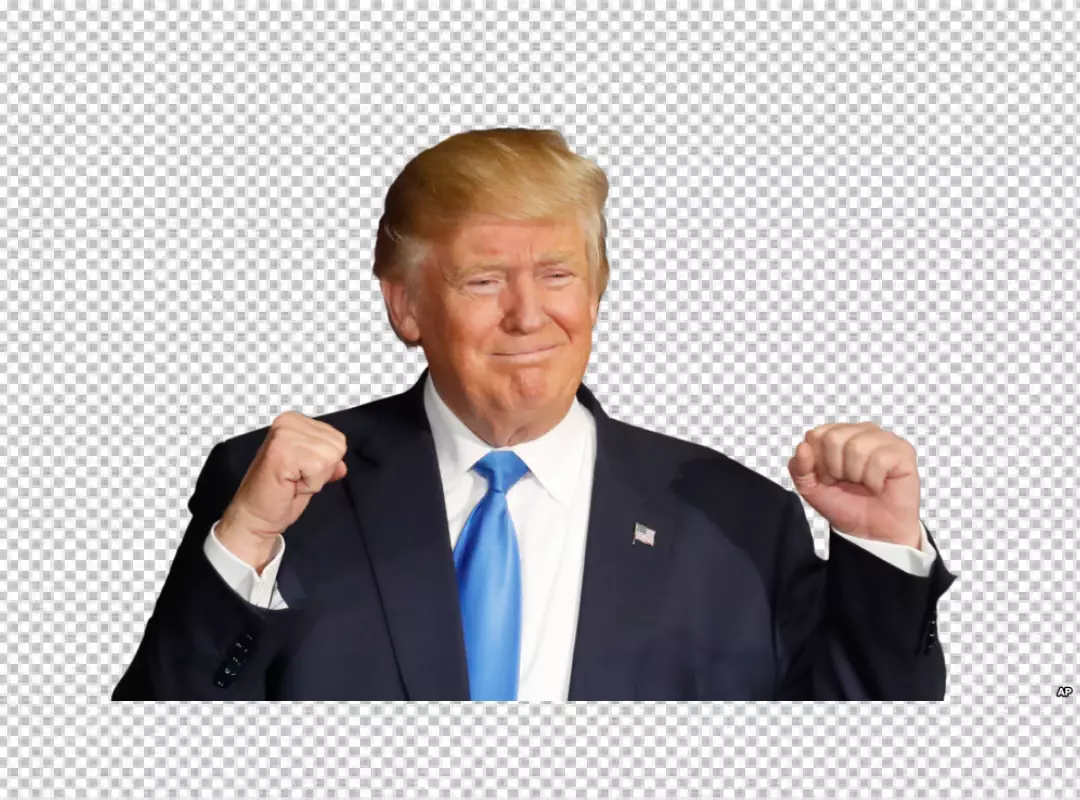 Free Premium PNG Donald Trump President of the United States Cheer up face