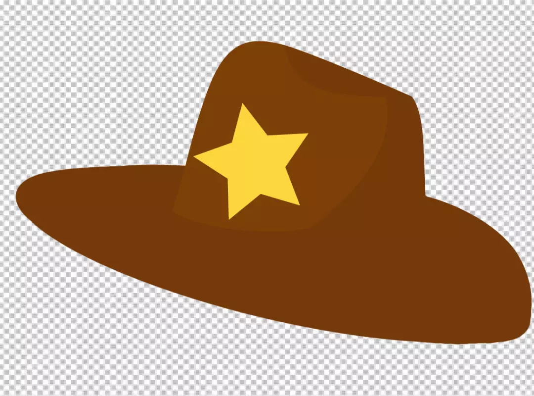 Free Premium PNG Classic Brown Cowboy Hat with a Western PNG