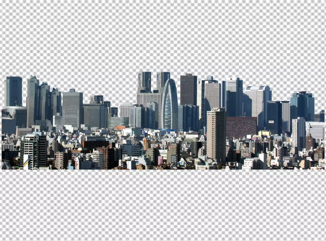 Free Premium PNG City skyscraper buildings on png background