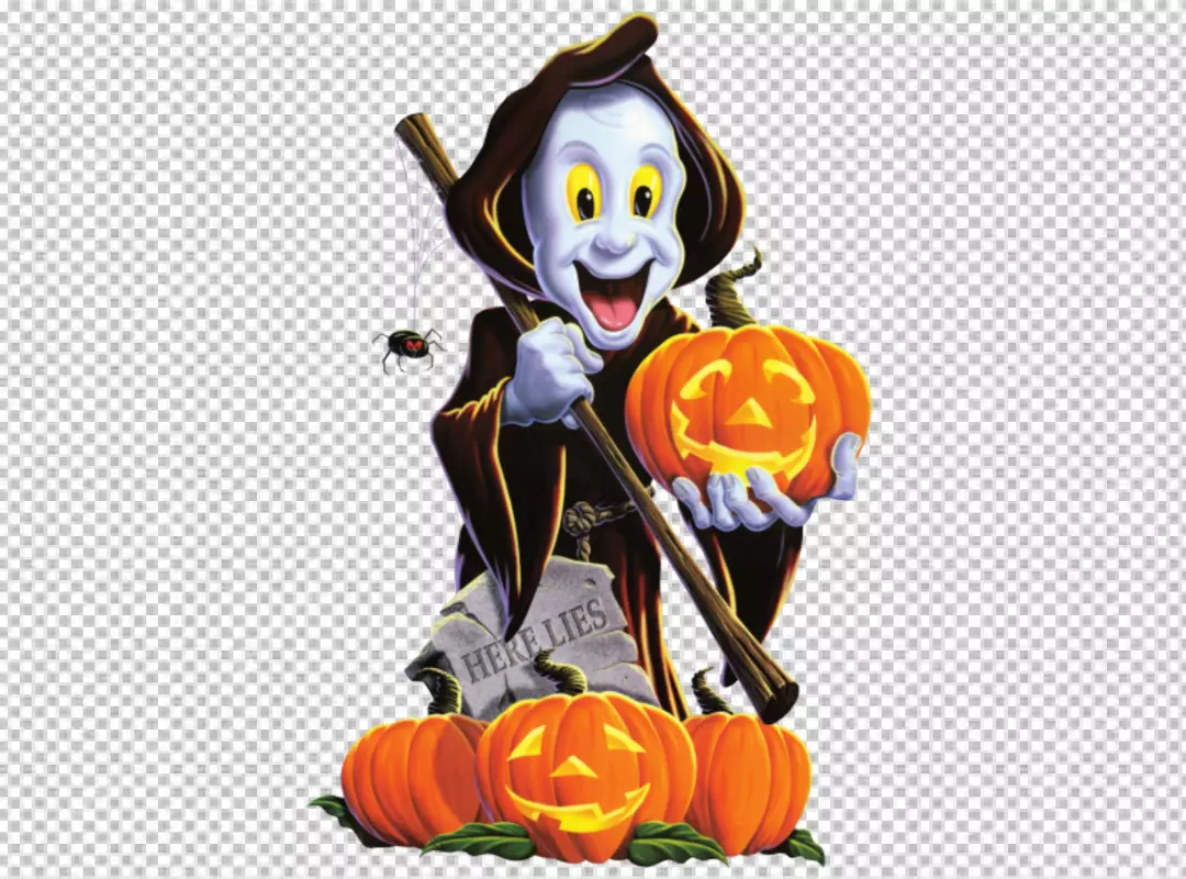 Free Premium PNG Halloween Theme Scary Pumpkin Witch