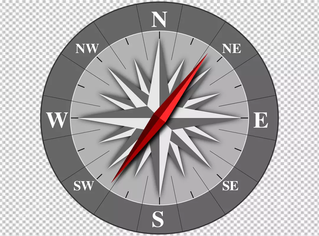 Free Premium PNG Realistic map compass art