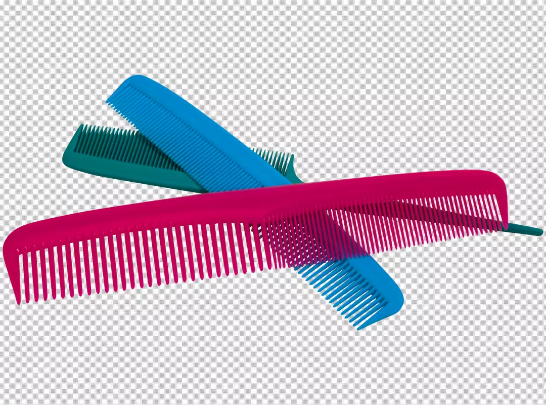 Free Premium PNG PNG Hair coloring realistic set with isolated image of comb on