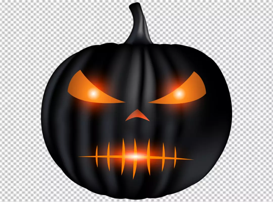 Free Premium PNG Halloween Scary Pumpkin character png illustration