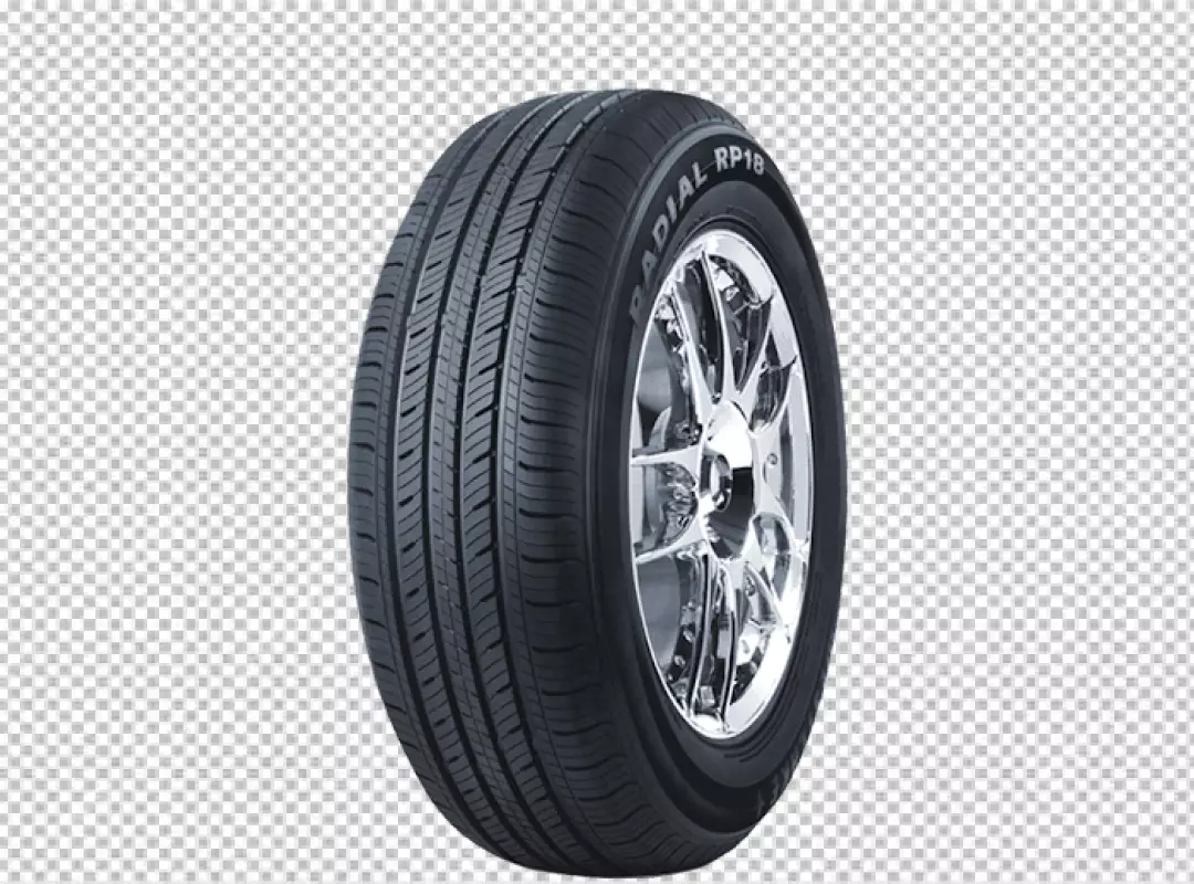 Free Premium PNG A photo of a tire in front and left side view