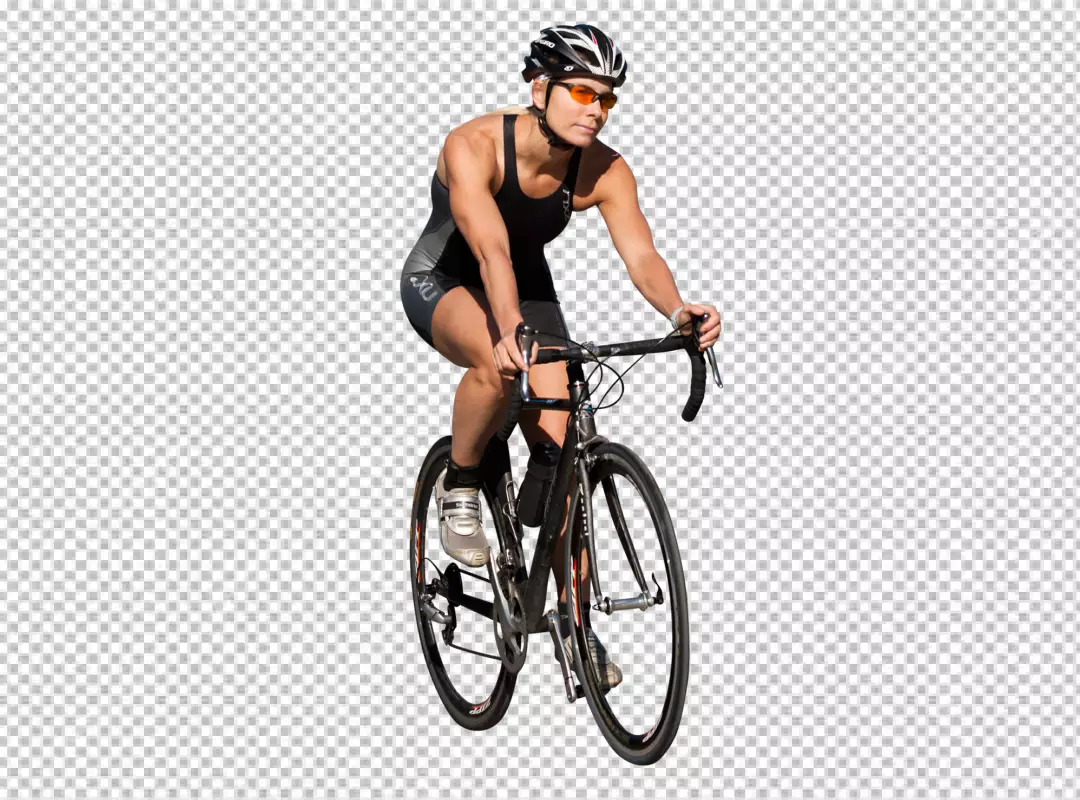 Free Premium PNG people and children riding on sports road and walking bicycles isometric