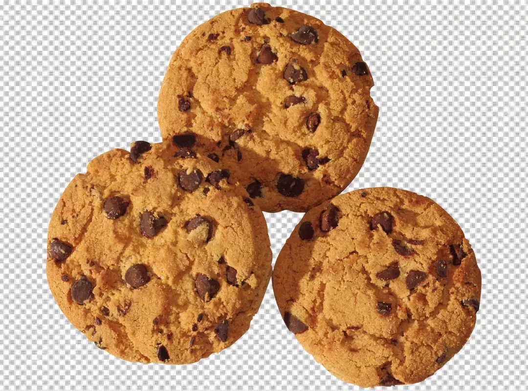 Free Premium PNG Pile of cookies with chocolate 