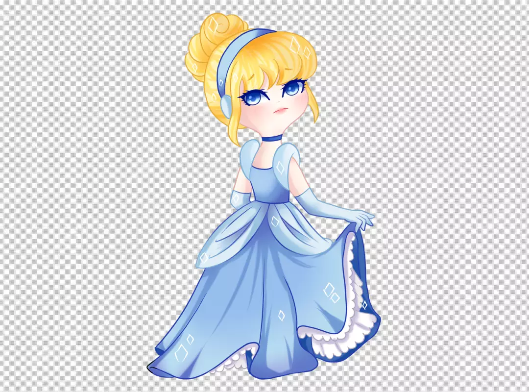 Free Premium PNG Cinderella baby character png