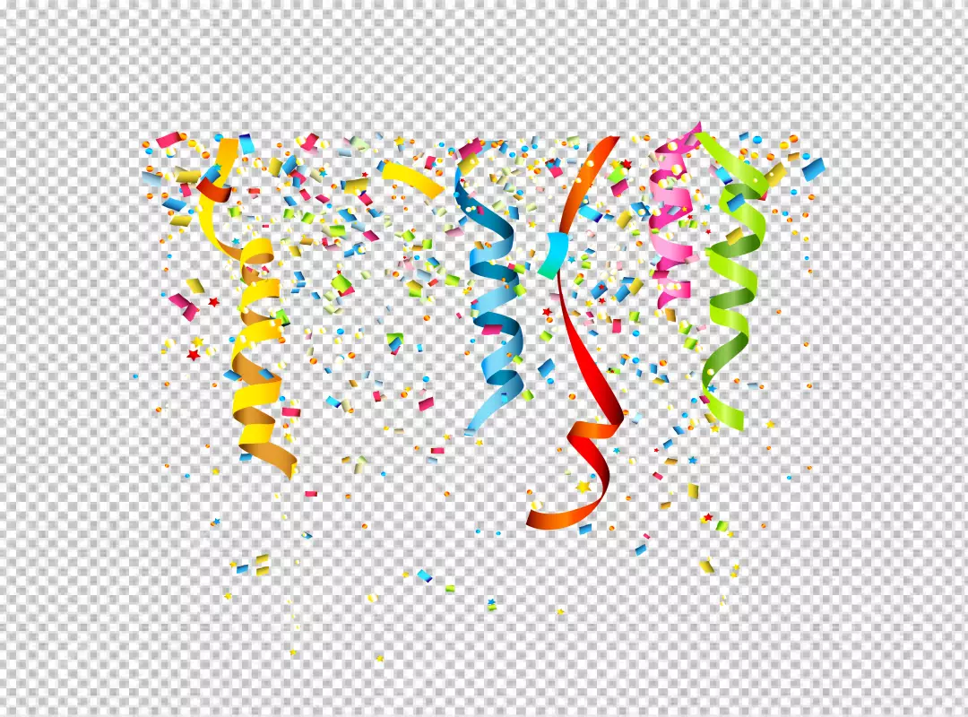 Free Premium PNG PNG Colorful Confetti Vector Festive Illustration 