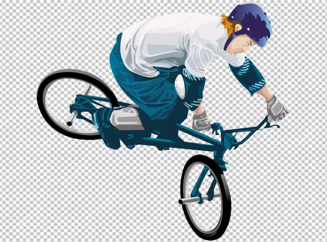 Free Premium PNG Professional cyclist riding fast transparent BG PNG