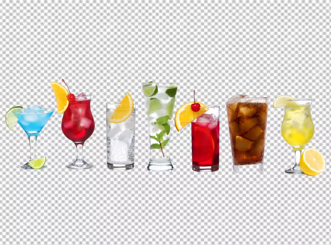 Free Premium PNG Cocktail glasses transparent bg